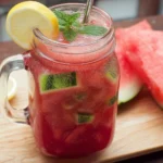Refreshing watermelon lemonade recipe without added sugar